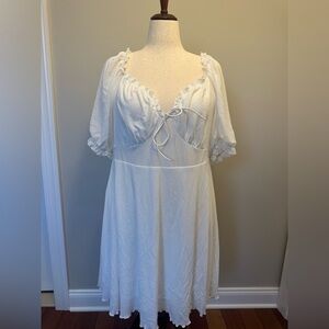 White 3XL Midi Shein Dress